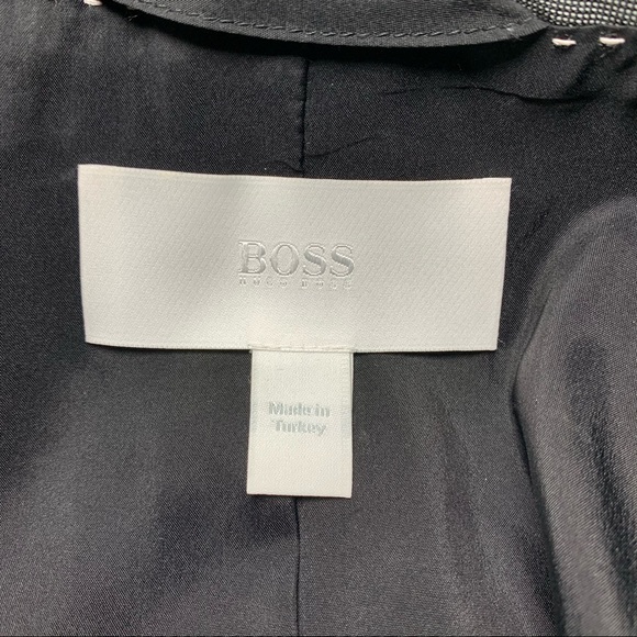 NEW Hugo Boss Julieta Wool Blazer Grey Jacket 14 - Picture 7 of 8